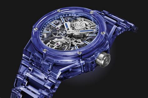 hublot full sapphire tourbillon.